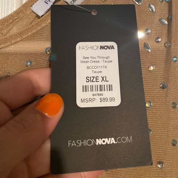 NEW Studded Maxi Mesh Dress - Picture 5 of 6